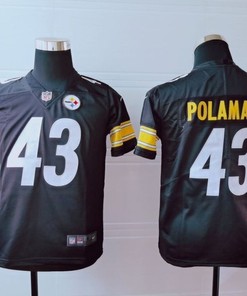 Pittsburgh Steelers Troy Polamalu #43 Nfl 2020 Dark Brown Jersey - Robokeg