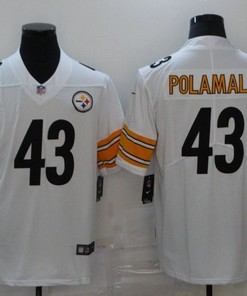 Pittsburgh Steelers Troy Polamalu #43 Nfl 2020 White Jersey - Robokeg