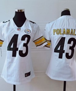 Pittsburgh Steelers Troy Polamalu #43 Nfl 2020 White Womens Jersey - Robokeg