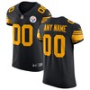 Pittsburgh Steelers Vapor Untouchable Elite Custom Color Rush Jersey - Black Custom Jerseys Nfl - Robokeg