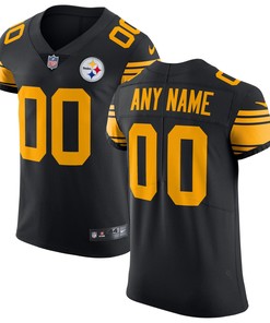 Pittsburgh Steelers Vapor Untouchable Elite Custom Color Rush Jersey - Black Custom Jerseys Nfl - Robokeg