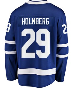 Pontus Holmberg 29 Toronto Maple Leafs Stanley Cup 2023 Playoffs Patch Home Breakaway Men Jersey - Blue - Robokeg