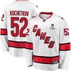 Pyotr Kochetkov 52 Carolina Hurricanes Stanley Cup 2023 Playoffs Patch Away Breakaway Men Jersey - White - Robokeg