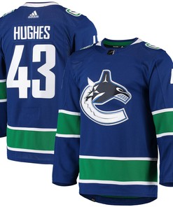 Quinn Hughes Vancouver Canucks Adidas Home Authentic Pro Player Jersey - Blue Nhl - Robokeg