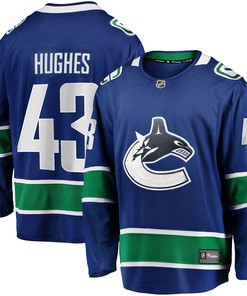 Quinn Hughes Vancouver Canucks Fanatics Branded Home Premier Breakaway Player Jersey - Blue Nhl - Robokeg