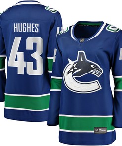 Quinn Hughes Vancouver Canucks Fanatics Branded Womens Home Breakaway Jersey - Blue Nhl - Robokeg