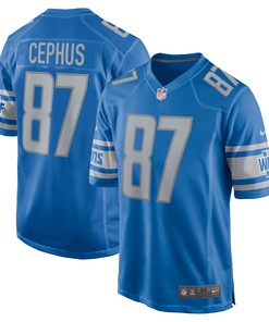Quintez Cephus Detroit Lions Game Jersey - Blue Nfl - Robokeg