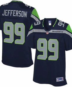 Quinton Jefferson Seattle Seahawks Nfl Pro Line Womens Player Jersey - College Navy - Robokeg