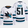 Radim Simek 51 San Jose Sharks White Jersey 2022-23 Away Primegreen - Robokeg