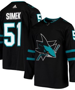 Radim Simek San Jose Sharks Adidas Alternate Authentic Jersey - Black Nhl - Robokeg