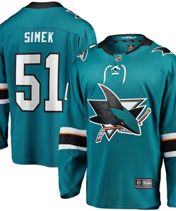 Radim Simek San Jose Sharks Fanatics Branded Home Breakaway Player Jersey - Teal Nhl - Robokeg