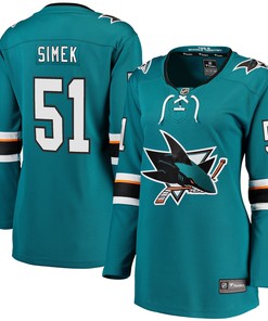 Radim Simek San Jose Sharks Fanatics Branded Womens Home Breakaway Player Jersey - Teal Nhl - Robokeg