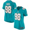 Raekwon Davis Miami Dolphins Womens Game Jersey - Aqua Nfl - Robokeg
