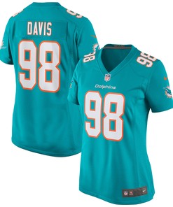 Raekwon Davis Miami Dolphins Womens Game Jersey - Aqua Nfl - Robokeg