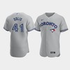 Rafael Dolis 41 Toronto Blue Jays Gray Road Jersey - Robokeg