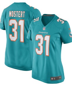 Raheem Mostert Miami Dolphins Womens Game Jersey - Aqua Nfl - Robokeg
