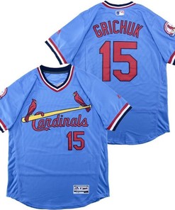 Randal Grichuk #15 St Louis Cardinals 2020 Mlb Blue Jersey - Robokeg