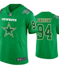 Randy Gregory Dallas Cowboys #94 Jersey St. Patricks Day Kelly Green Lucky - Men - Robokeg