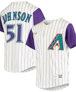 Randy Johnson Arizona Diamondbacks Alternate Cooperstown Collection Player Jersey - Cream Mlb - Robokeg