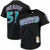 Randy Johnson Arizona Diamondbacks Jersey, Mitchell And Ness Big And Tall Cooperstown Collection Mesh Button-up Jersey- Black - Robokeg
