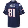 Randy Moss New England Patriots Nfl Pro Line Retired Player Jersey - Navy - Robokeg
