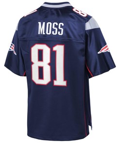 Randy Moss New England Patriots Nfl Pro Line Retired Player Jersey - Navy - Robokeg