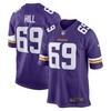 Rashod Hill Minnesota Vikings Game Jersey - Purple Nfl - Robokeg