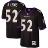 Ray Lewis Baltimore Ravens Mitchell And Ness Legacy Replica Jersey Black Nfl - Robokeg