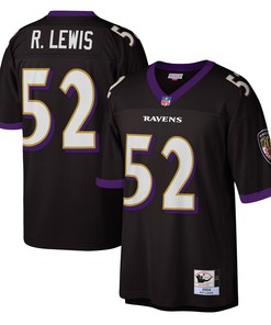 Ray Lewis Baltimore Ravens Mitchell & Ness 2004 Authentic Throwback Retired Player Jersey - Black Nfl - Robokeg