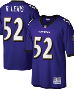 Ray Lewis Baltimore Ravens Mitchell & Ness Legacy Replica Jersey - Purple Nfl - Robokeg