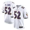 Ray Lewis Baltimore Ravens Retired Player Game Jersey - White Nfl - Robokeg