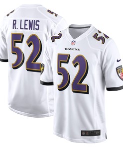 Ray Lewis Baltimore Ravens Retired Player Game Jersey - White Nfl - Robokeg