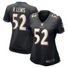 Ray Lewis Baltimore Ravens Womens Retired Player Jersey Black Nfl - Robokeg