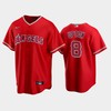 Red Los Angeles Angels Alternate 8 Justin Upton Jersey - Robokeg