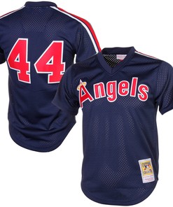 Reggie Jackson California Angels Mitchell & Ness Cooperstown Mesh Batting Practice Jersey - Navy Mlb - Robokeg
