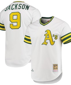 Reggie Jackson Oakland Athletics Mitchell & Ness 1972 Cooperstown Collection Authentic Jersey - White Mlb - Robokeg