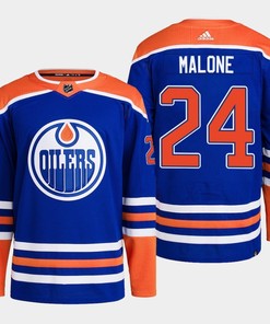 Reid Schaefer 24 Edmonton Oilers Blue Jersey 2022-23 Primegreen Home - Robokeg