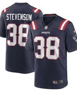 Rhamondre Stevenson New England Patriots Game Jersey - Navy Nfl - Robokeg