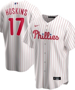 Rhys Hoskins Philadelphia Phillies Home Replica Player Jersey - White Mlb - Robokeg