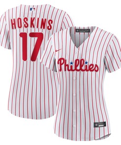 Rhys Hoskins Philadelphia Phillies Womens Home Replica Player Jersey - White Mlb - Robokeg