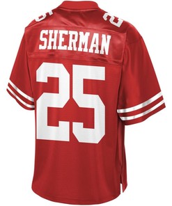 Richard Sherman San Francisco 49ers Nfl Pro Line Team Player Jersey - Scarlet - Robokeg
