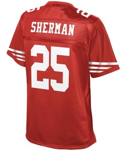 Richard Sherman San Francisco 49ers Nfl Pro Line Womens Team Color Jersey - Scarlet - Robokeg