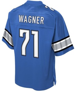 Rick Wagner Detroit Lions Nfl Pro Line Historic Logo Player Jersey - Blue - Robokeg