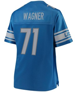 Rick Wagner Detroit Lions Nfl Pro Line Womens Team Color Player Jersey - Blue - Robokeg