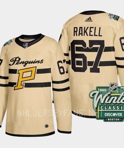Rickard Rakell 67 Pittsburgh Penguins 2023 Winter Classic Cream Jersey - Robokeg