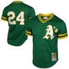 Rickey Henderson Oakland Athletics Mitchell & Ness 1991 Cooperstown Mesh Batting Practice Jersey - Green Mlb - Robokeg