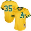 Rickey Henderson Oakland Athletics Mitchell & Ness Cooperstown Mesh Batting Practice Jersey - Yellow Mlb - Robokeg