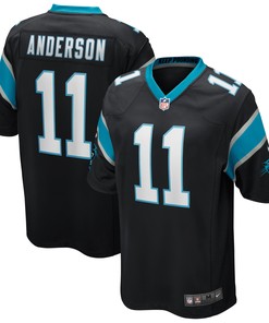Robby Anderson Carolina Panthers Game Player Jersey - Black Nfl - Robokeg