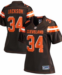 Robert Jackson Cleveland Browns Nfl Pro Line Womens Team Player Jersey - Brown - Robokeg