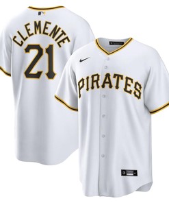 Roberto Clemente 21 Pittsburgh Pirates Home Men Jersey - White - Robokeg